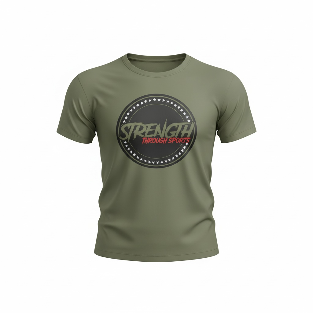 Circle Logo Military Green